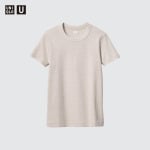 Футболка оверсайз Uniqlo AIRism U с короткими рукавами, зеленый - фото 6