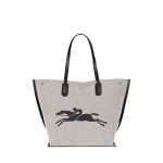 Большая парусиновая сумка-тоут Essential Toile Longchamp, цвет Gray - фото 7