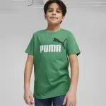 Тренировочная рубашка PUMA "Essentials+ Two-Tone Logo T-Shirt Boys", зеленый - фото 2