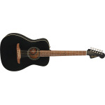 Акустическая гитара Fender Joe Strummer Campfire Acoustic Electric Guitar, Walnut Fingerboard, Matte Black W/ bag - фото 2