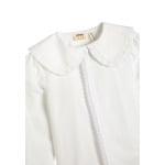 Блузка Peter Pan Neck Ruffle Long Sleeve Koton, цвет off white - фото 4