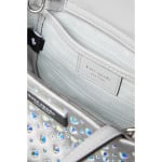 Сумка Kate Spade New York Sam Icon Crystal Embellished Fabric Mini Tote, цвет Platinum Grey - фото 3