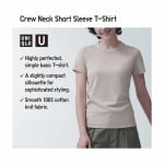 Футболка Uniqlo U-образной формы, черный - фото 9