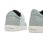 Новые низкие кроссовки из вулканизированной кожи Off-White, серый - фото 4