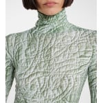 Боди из джерси с принтом Mm6 Maison Margiela, цвет iguana - фото 4