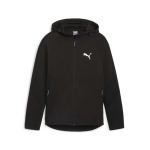 Толстовка Puma EVOSTRIPE Full-Zip Hoodie DK, черный - фото