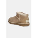 Детские зимние сапоги UGG KIDS CLASSIC ULTRA MINI, бежевый - фото 2