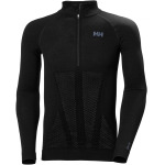 Бесшовный базовый слой с молнией до половины длины H1 Pro Lifa — мужской Helly Hansen, черный - фото