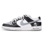 Кроссовки Nike Dunk Skateboarding Shoes Men Low-top Gray, черный/белый/серый - фото 2