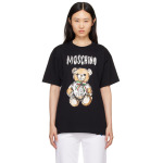 Черная футболка Archive Teddy Bear Moschino, цвет Fantasy black - фото