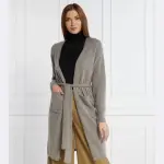 Шерстяной кардиган обычного кроя Max Mara, серый - фото 2