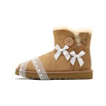 Женские мини-сапоги Bailey Bow II Snow Boots бежевого цвета Ugg - фото