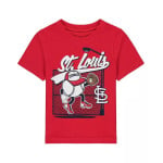 Красная футболка St. Louis Cardinals On the Fence для мальчиков и девочек для малышей Outerstuff, красный - фото 2