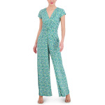 Платье Vince Camuto Printed Twist Front Jumpsuit, цвет Green Multi - фото 4