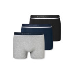 Боксеры Schiesser Boxershort 3 шт, цвет Schwarz/Blau/Grau - фото