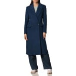 Пальто Avec Les Filles Wool Blend Double-Breasted Coat, цвет Deep Teal - фото 4