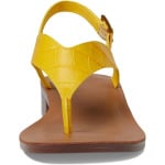 Туфли Franco Sarto Iris Ankle Strap Thong Sandals, цвет Yellow Croc Print Leather - фото 2