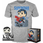 Набор Фигурок Pop & Tee Dc Comics Джим Ли Суперман Эксклюзивно Funko POP! - фото