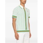 Casablanca terry-cloth polo shirt, белый - фото 3