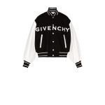 Университетская куртка из шерсти и кожи Givenchy, черный - фото