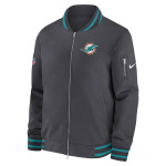 Куртка-бомбер NFL Coach Miami Dolphins Nike, серый - фото