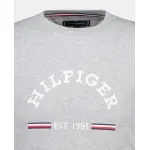 Мужская футболка узкого кроя с короткими рукавами Tommy Hilfiger, светло-серый - фото 5