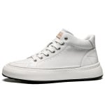 Кроссовки LEAVELAND Stylish Skateboarding Shoes Men Mid-top, белый - фото