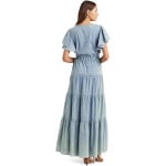 Платье LAUREN Ralph Lauren Chambray Tiered Maxidress, цвет Isla Wash - фото