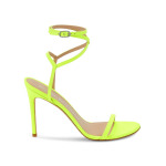 Сандалии Brelynude с завязками Stuart Weitzman, цвет Neon Yellow - фото