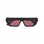 Stella McCartney Eyewear солнцезащитные очки в квадратной оправе, черный - фото