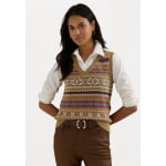 Джемпер FAIR ISLE COTTON LINEN JUMPER WAISTCOAT Lauren Ralph Lauren, мультиколор - фото 2