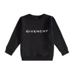 Толстовка с логотипом из смесового хлопка Givenchy, черный - фото