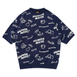 Толстовка Human Made Printed Short-Sleeve 'Navy', синий - фото