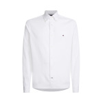 Tommy Hilfiger Core Flex Dobby Slim Fit Рубашка, белая - фото