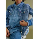 Детская джинсовая куртка Levi's "TRUCKER JACKET", для МАЛЬЧИКОВ Levi'S Kids, синий - фото 6