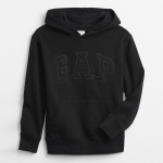 Толстовка с капюшоном и вышитым логотипом Gap, черный - фото