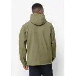 Ветровка Jack Wolfskin "DESERT WIND JACKET M", с капюшоном, цвет Bay-Leaf - фото 2