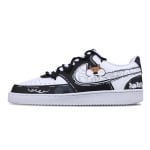 Кроссовки Nike Court Vision 1 Skateboarding Shoes Men Low-top Black/White, черный/белый - фото