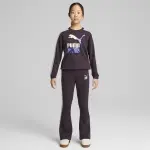 Спортивные брюки PUMA "Расклешенные спортивные штаны для девочек", фиолетовый - фото 2