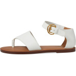 Сандалии Franco Sarto Ruth Ankle Strap Thong Flat Sandals, цвет White Smooth - фото 4