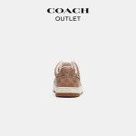 Кроссовки низкие женские Coach Outlet с логотипом, коричневый - фото 4