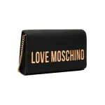 Сумка через плечо с золотыми деталями Moschino, черный - фото 2