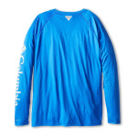 Рубашка Columbia Big & Tall Terminal Tackle L/S, цвет Vivid Blue/Cool Grey Logo - фото 2