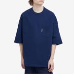 Футболка Comme Des Garçons Homme Drawstring Pocket Tee, темно-синий - фото 2