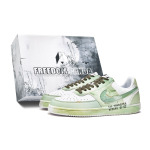 Кроссовки Nike Court Vision 1 Skateboarding Shoes Men Low-top White/green, зеленый - фото