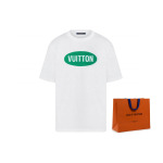 Новые квартальные продукты LV T-shirt Men Louis Vuitton, белый - фото 7