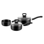 Набор Tefal Signature, состоящий из 3 соусников со стеклянными крышками Ø 16/18 см и молочника Ø 14 см, кастрюли для бульона, кастрюли для соуса, подходит для всех плит, кроме индукционных - фото