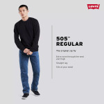 Мужские джинсы стрейч обычного кроя Levi's 505 - фото 3