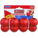 Игрушка для собак KONG Goodie Ribbon С KONG, цвет красный - фото