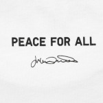 Футболка Uniqlo Peace For All Julian Opie с коротким рукавом и рисунком, белый - фото 8